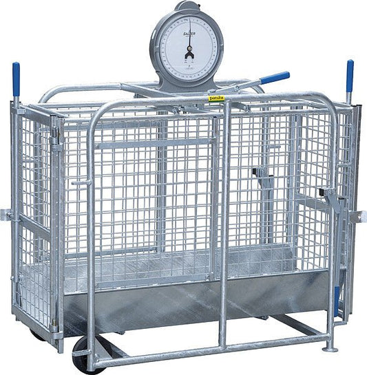 Mechanische Waage für Schafe, verzinkt inkl. analoger Zugwaage - Weidetec