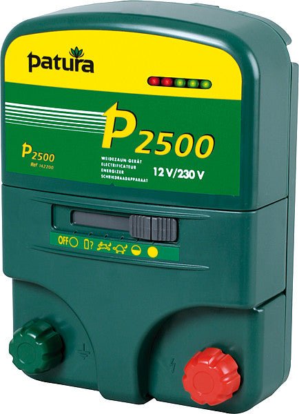 P2500, Multifunktions-Gerät, 230V/12V, mit elektrifizierter Box und Erdstab - Weidetec