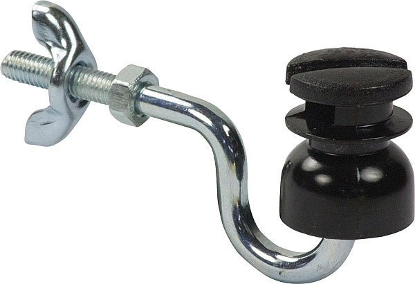 Schlitzisolator mit Gewinde M6, schwarz (25 Stück/Pack)