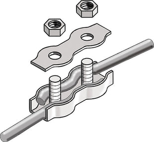 Seilverbinder verzinkt, für Seile bis 6 mm (10 Stück/Pack)