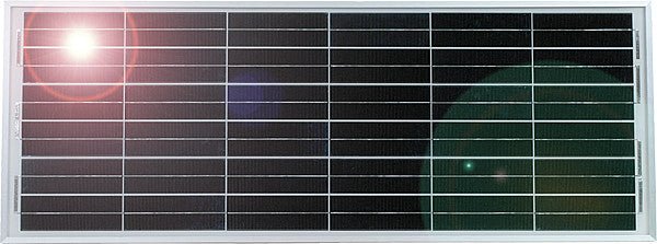 Solarmodul 100 Watt, mit Laderegler, mit Halter für Sicherheitsbox XL
