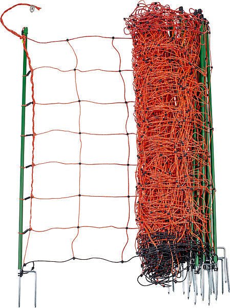 Tornado Elektrozaunnetz orange, h=108 cm Einzelspitze, 50 m - Weidetec