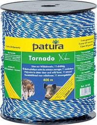 Tornado XL Litze, 1000 m Rolle 8 Niro 0,20 mm, 3 Cu 0,30 mm, blau-weiß