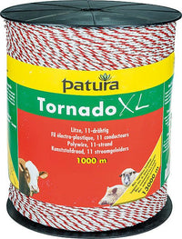 Tornado XL Litze, 1000 m Rolle 8 Niro 0,20 mm, 3 Cu 0,30 mm, blau-weiß